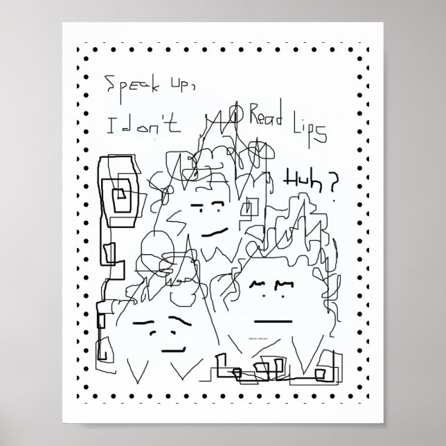 Tala om att jag inte Poster Läppar (Framsidan)