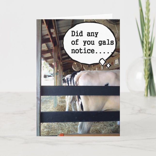 TALA OM COWS HAR TILLSAMMANS FÖR ATT SÄGA GRATTIS  KORT (Framsida)