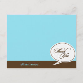 Tala om ett stort tack - blå -