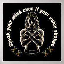 Tala om för dig, även om din röst skakar!