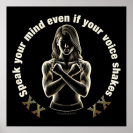 Tala om för dig, även om din röst skakar! poster