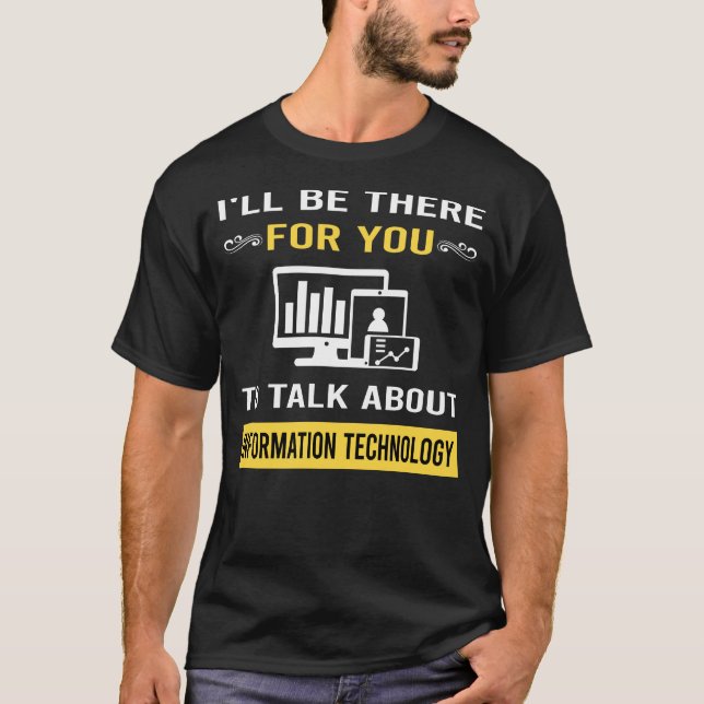 Tala om informationsteknologi t shirt (Framsida)
