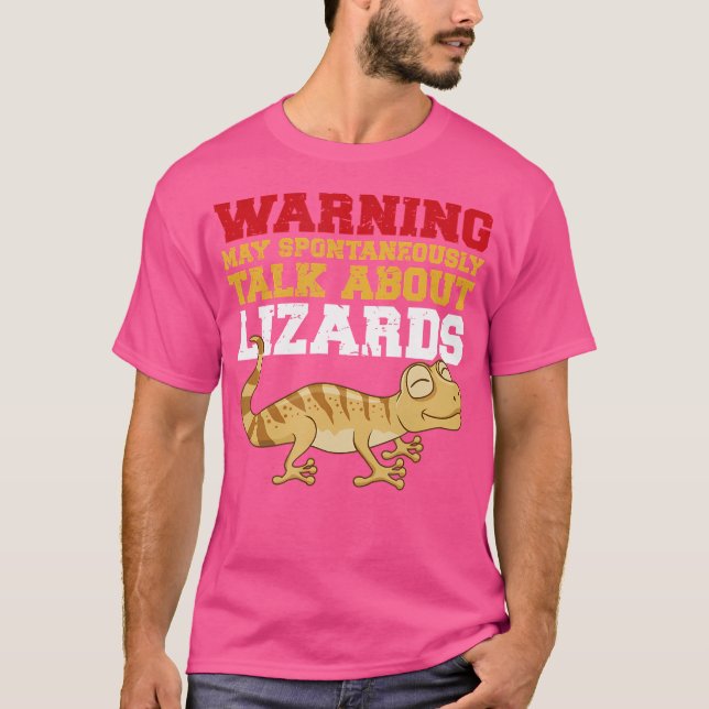 Tala om Lizards Funny Leopard Gecko Älskare T Shirt (Framsida)
