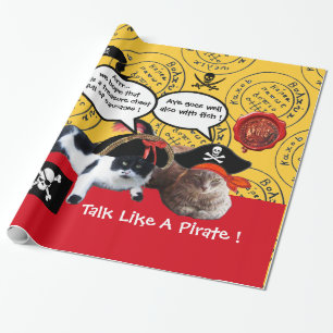 TALA OM PIRAT KAT,ANTIQUE PIRATER TREASURE KARTOR PRESENTPAPPER