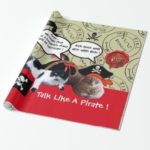 TALA OM PIRAT KAT,ANTIQUE PIRATER TREASURE KARTOR PRESENTPAPPER