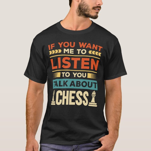 Tala om schack t shirt (Framsida)