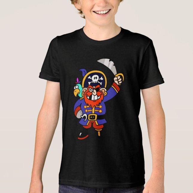 Tala Pirat eller Gå över Plankan T Shirt (Framsida)