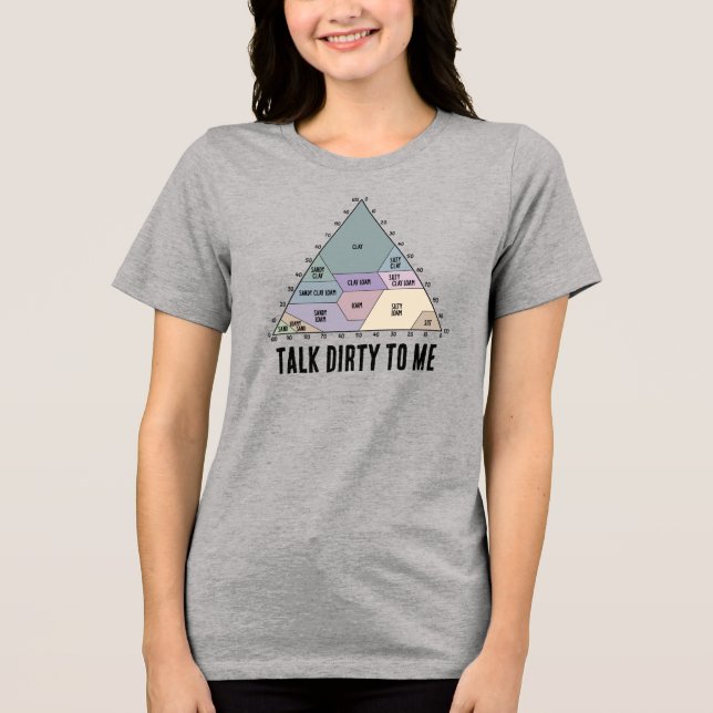 Tala smuts till mig - Jordartsschema T Shirt (Framsida)