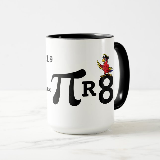 Tala som en intelligent pirat Pi-mugg Mugg (Framsida höger)