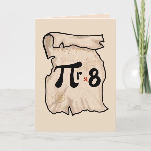 Tala som ett intelligent Pirat-kort Helgkort (Framsida)