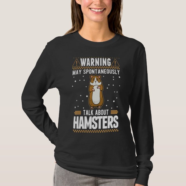 Tala spontant om hamstrar t shirt (Framsida)