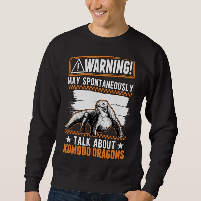 Tala spontant om Komodo Dragons Lång Ärmad Tröja (Framsida)