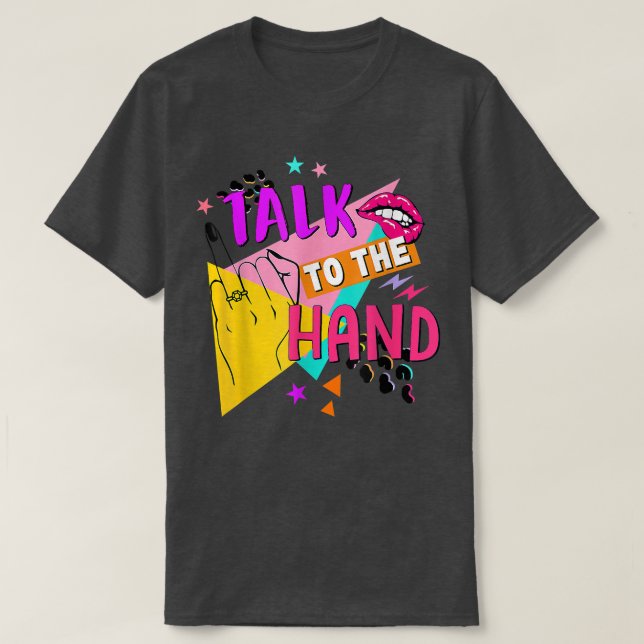 Tala Till Handen Brud Att Vara Bröllop 90s Bachelo T Shirt (Design framsida)