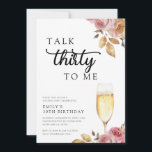 Tala trettio gånger till mig 30års födelsedag Part Inbjudningar<br><div class="desc">Prata trettio till mig 30års födelsedag-inbjudan</div>
