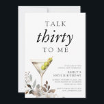Tala trettio gånger till mig 30års födelsedag Part Inbjudningar<br><div class="desc">Prata trettio till mig 30års födelsedag-inbjudan</div>