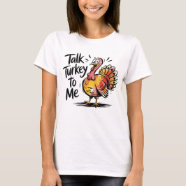 Tala Turk Med Mig Rolig Thanksgiving Höst Konst T Shirt