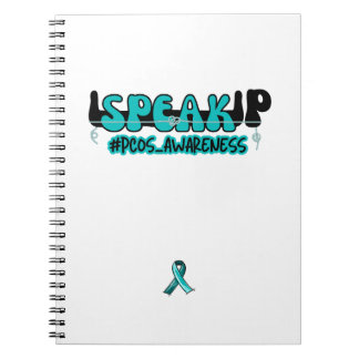 Tala upp PCOS Polycystic Ovary Syndrome Awareness Anteckningsbok