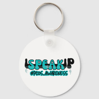 Tala upp PCOS Polycystic Ovary Syndrome Awareness Nyckelring