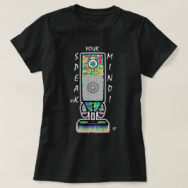 Tala-ut Din Roliga Cyklope Högtalare Puns T Shirt