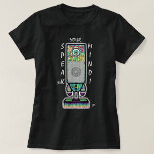 Tala-ut Din Roliga Cyklope Högtalare Puns T Shirt