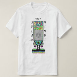 Tala-ut Din Roliga Cyklope-högtalare Puns T Shirt