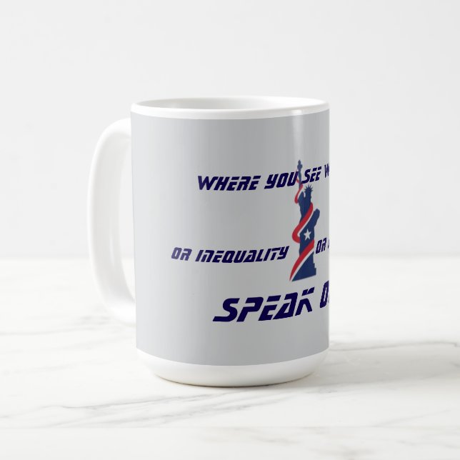 TALA UT FJÄRDE JULI KAFFEMUGG (Framsida vänster)