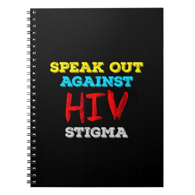 Tala ut mot hiv-tigma - AIDS-medvetenhet Anteckningsbok (Framsidan)