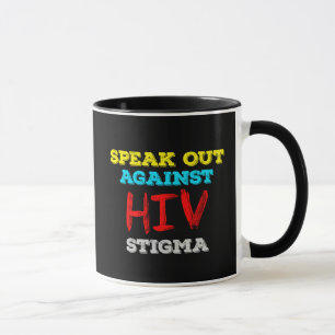 Tala ut mot hiv-tigma - AIDS-medvetenhet Mugg