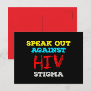 Tala ut mot hiv-tigma - AIDS-medvetenhet Vykort