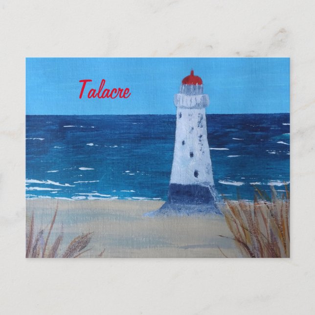 Talacre Lighthouse Wales vycard Vykort (Framsida)