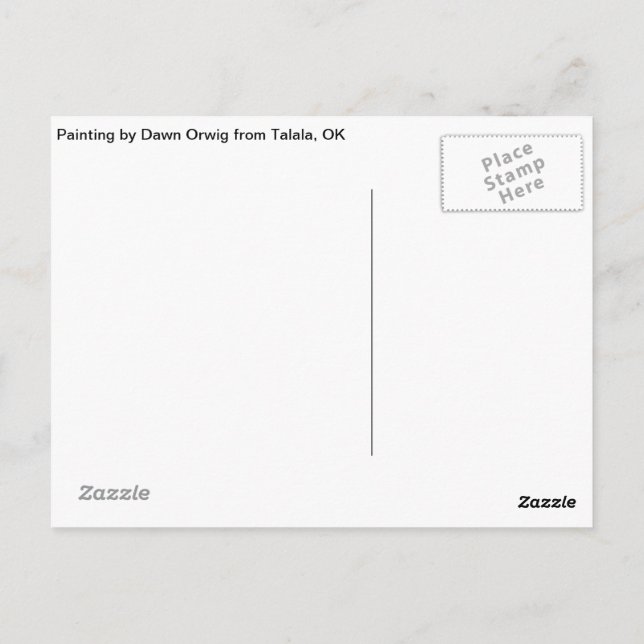 Talala Red-Headed Woodpecker Postcard Vykort (Baksida)