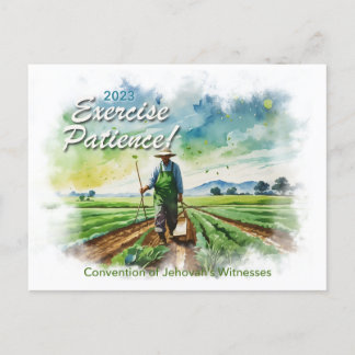 Tålamod 2023! JW-konventionens vykort