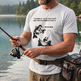 "Tålamod Är Det Ultimata Betet" Fiskare T Shirt