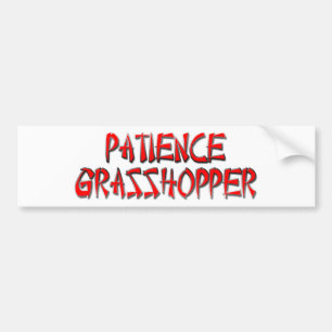 TÅLAMOD GRÄSHOPPA BILDEKAL