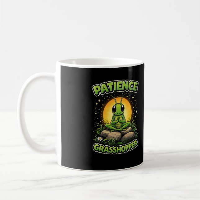 Tålamod Gräshoppa Kaffemugg (Vänster)