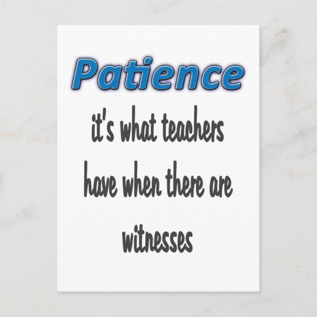 tålamod vykort (Framsida)