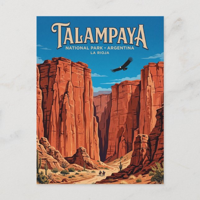 Talampaya-kanjonen Vykort (Framsida)