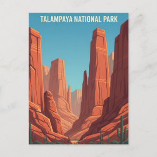 Talampaya nationalpark Argentina Resa Vykort