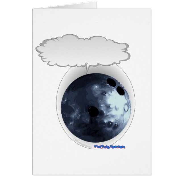 Talande Bolwing boll Hälsningskort (Framsidan)