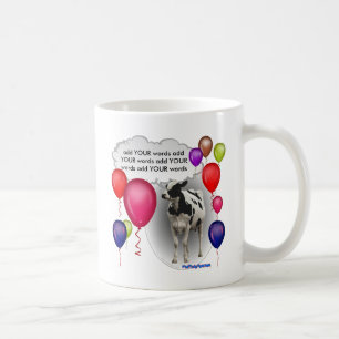 talande födelsedagko kaffemugg