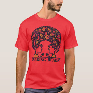 Talande huvuden på 80-talets musikdesign i fläkt t shirt