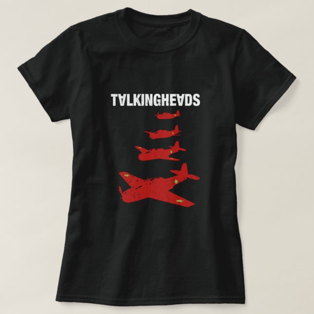 Talande huvuden - stanna i ljus t shirt (Design framsida)