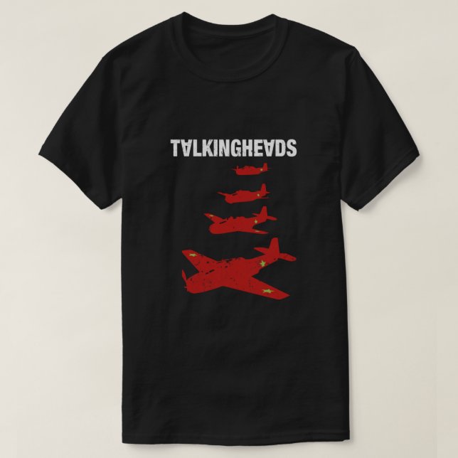 Talande huvuden - stanna i ljus t shirt (Design framsida)