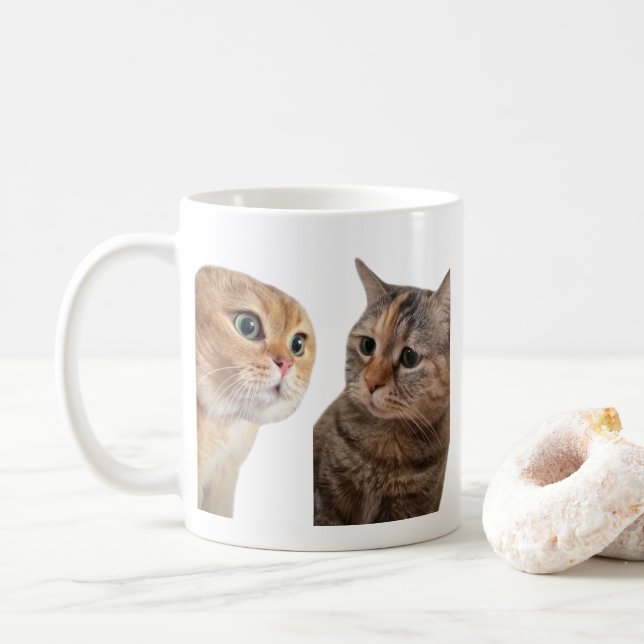Talande katter, Mugg Dubbla Sided (Med munk)