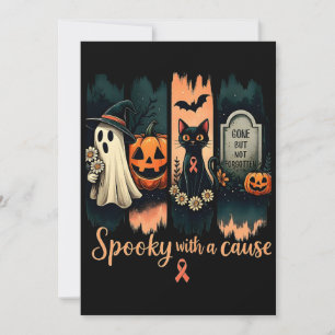 Talande med orsak - Halloween & Rosa Ribbon Inbjudningar