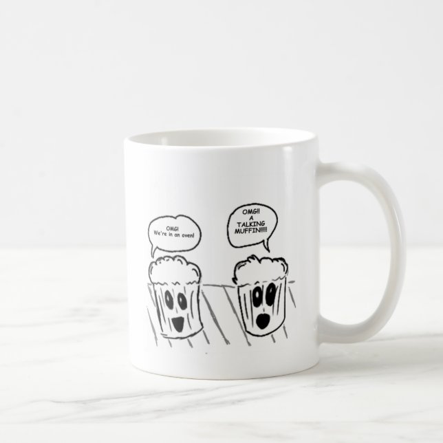 Talande muffin kaffemugg (Höger)