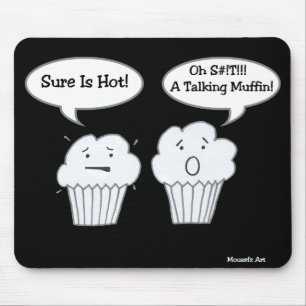 Talande muffinskämt Mousepad Musmatta