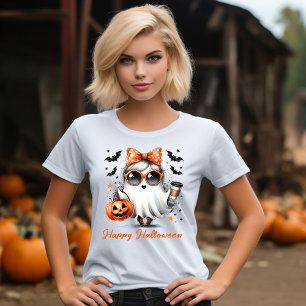 Talande och adjektiv: Cute Funny Ghost Halloween T Shirt