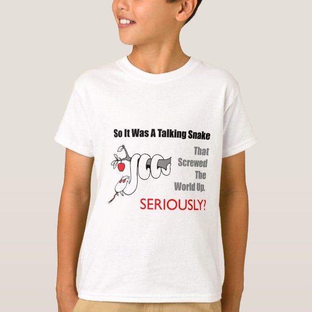 talande ormt-skjorta tee shirt (Framsida)