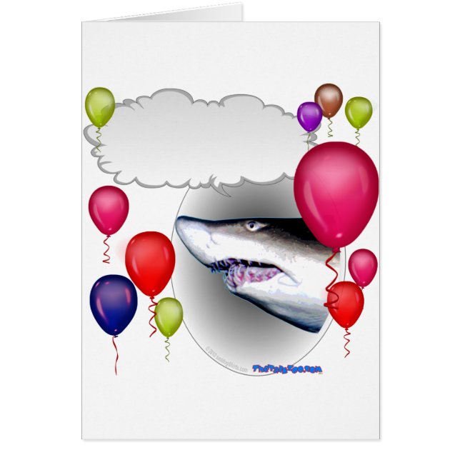 Talande partyhaj hälsningskort (Framsidan)